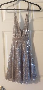 Sparkly Nude/Silver Dress